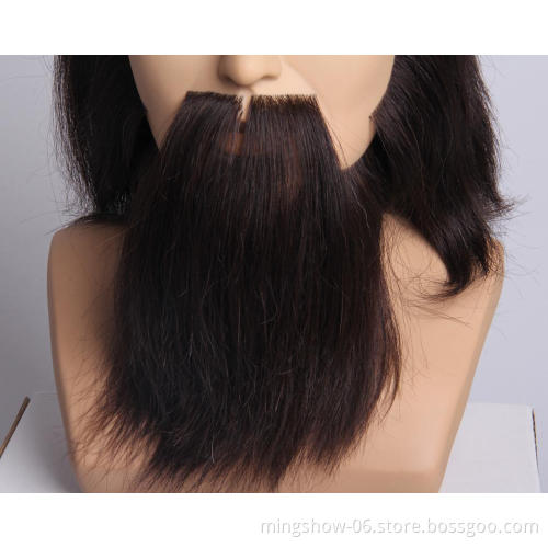 OEM male mannequin head with beard, no MOQ male silicone mannequin head
